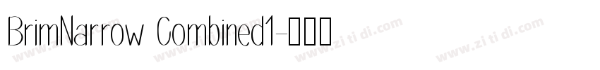 BrimNarrow Combined1字体转换